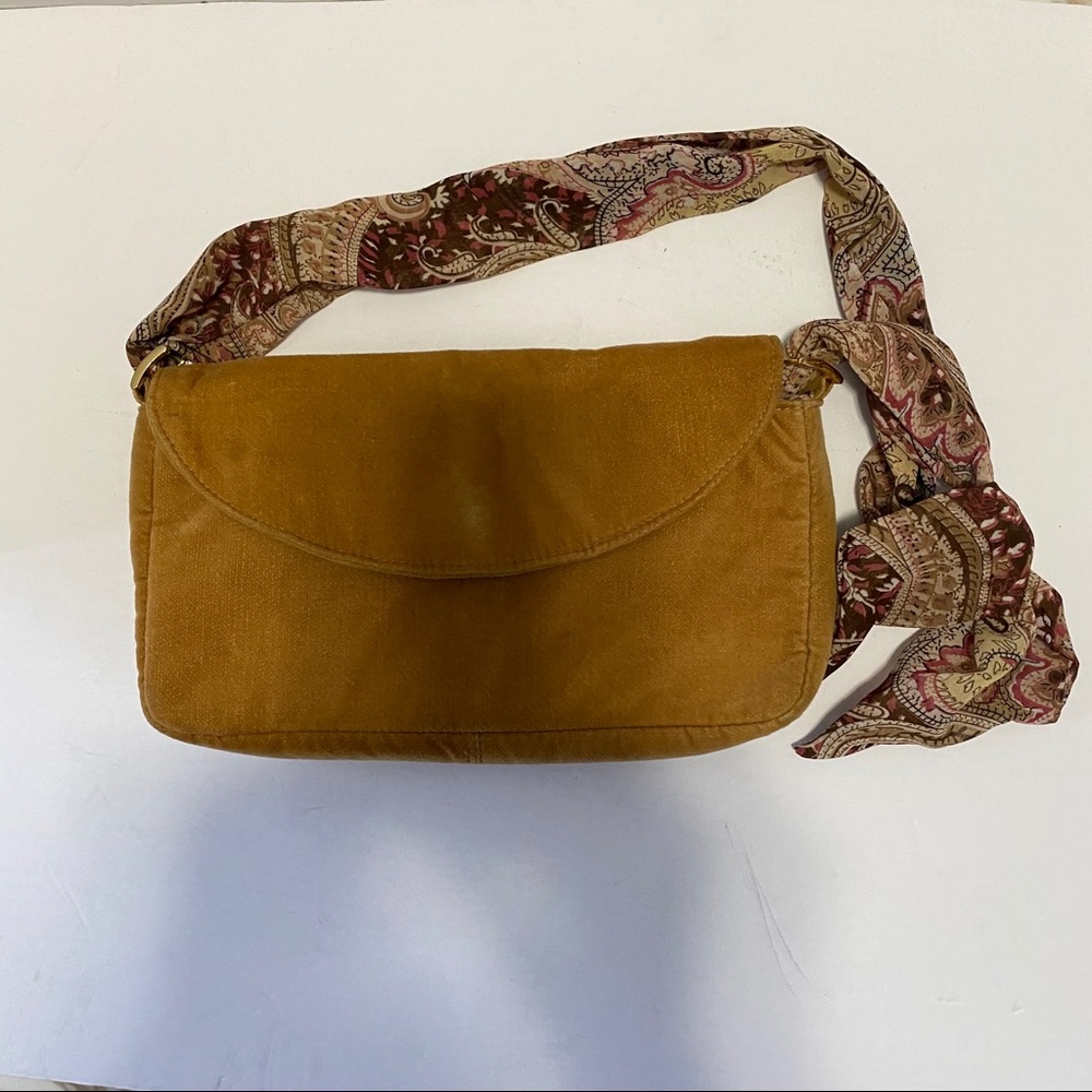VICTORIA’S SECRET VELVET BAG WITH SCARF STRAP - Picture 2 of 11